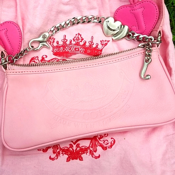 *sold* Juicy Couture pink logo baguette handbag - Picture 2 of 9